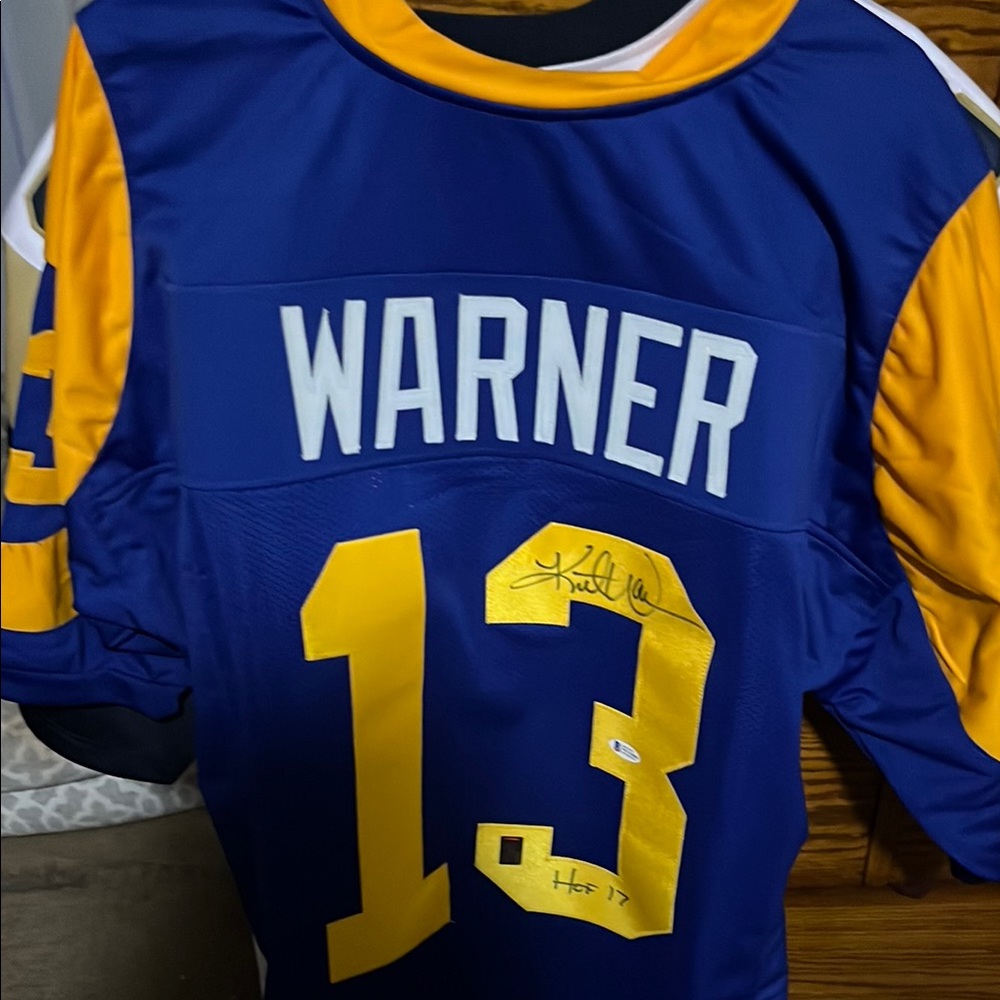 Warner Blue and Yellow Jersey